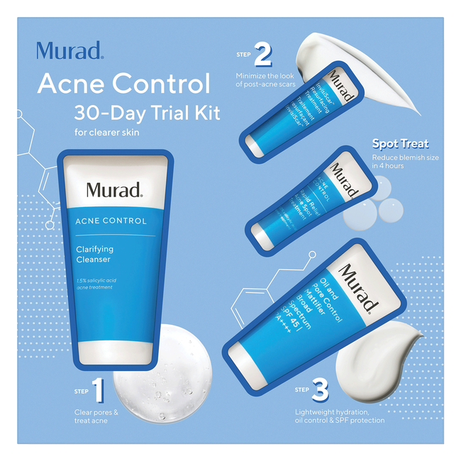 Murad Acne Control 30 Day Trial Kit 4 pc