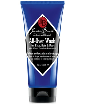 Jack Black All-Over Wash For Face, Hair, & Body 10 FL OZ