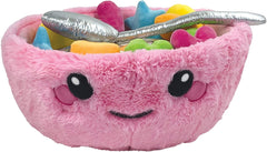 iscream Strawberry Scented Furry Cereal Bowl Plush Toy