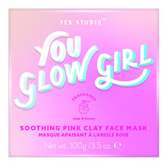 YES STUDIO You Glow Girl Soothing Pink Clay Face Mask 10.54 oz