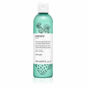philosophy nature in a jar cream-to-water body lotion with cactus fruit extract 8 fl oz