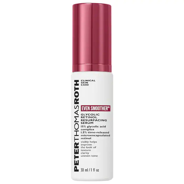 PETER THOMAS ROTH EVEN SMOOTHER GLYCOLIC RETINOL RESURFACING serum 1 fl oz