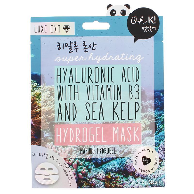 Oh K! super hydrating HYALURONIC ACID WITH VITAMIN B3 AND SEA KELP HYDROGEL MASK