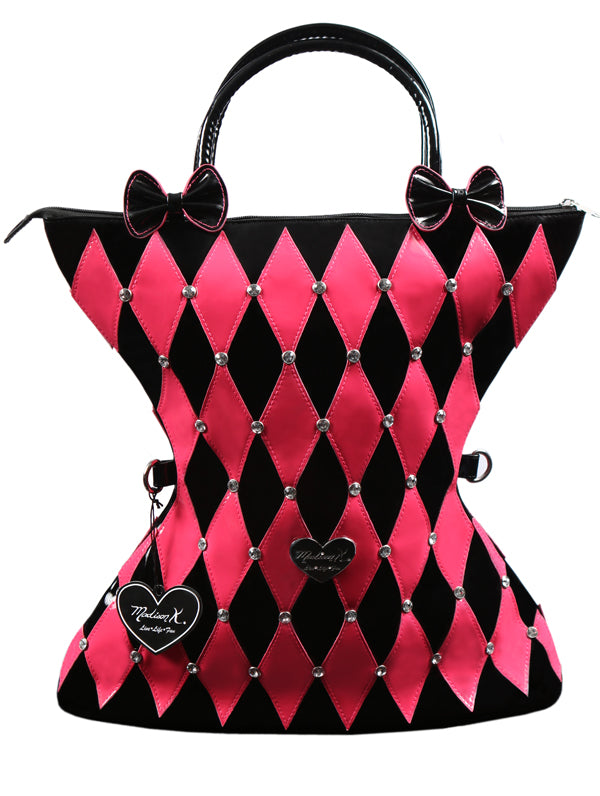 Large Pink Funky Shopper with Bows