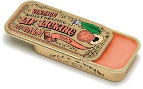 VINTAGE MOISTURIZING LIP LICKING LIP BALM TIN PEACH